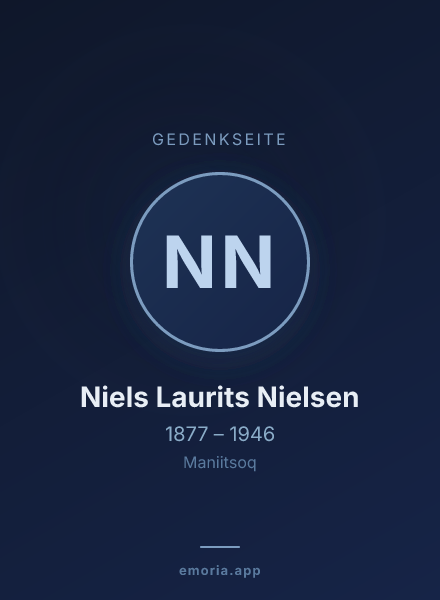 Gedenkportrait von Niels Laurits Nielsen