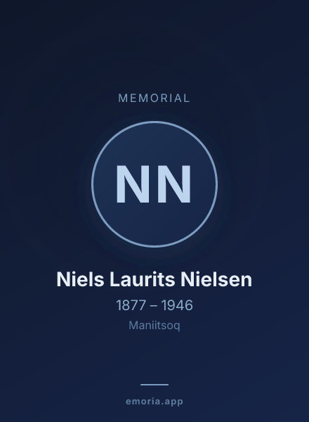 Memorial portrait of Niels Laurits Nielsen