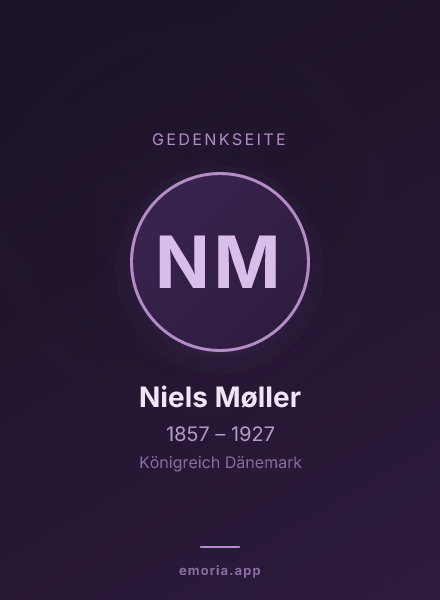 Gedenkportrait von Niels Møller
