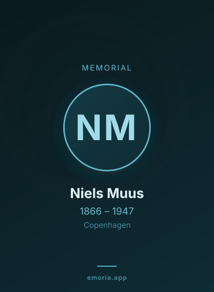 Memorial portrait of Niels Muus
