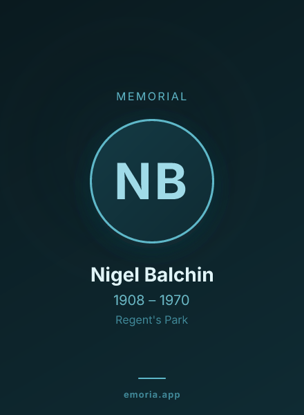 Memorial portrait of Nigel Balchin