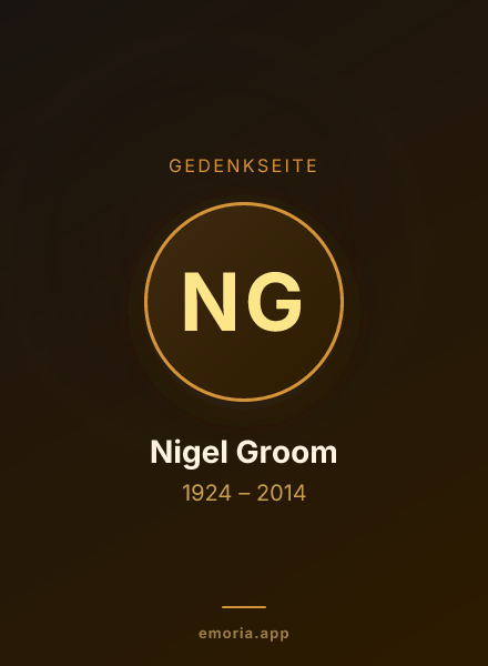Gedenkportrait von Nigel Groom