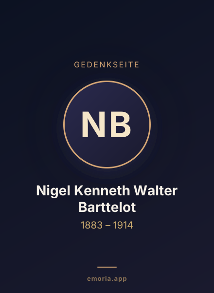 Gedenkportrait von Nigel Kenneth Walter Barttelot