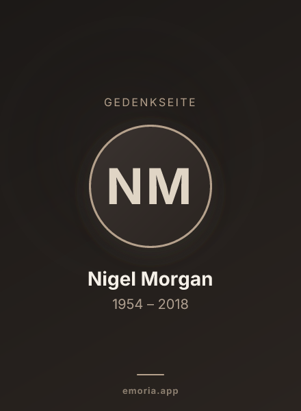 Gedenkportrait von Nigel Morgan