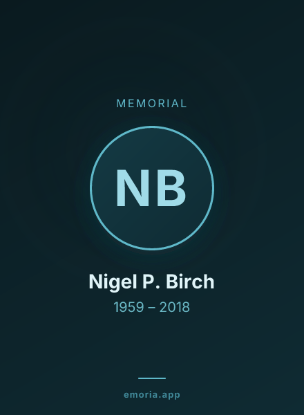 Memorial portrait of Nigel P. Birch