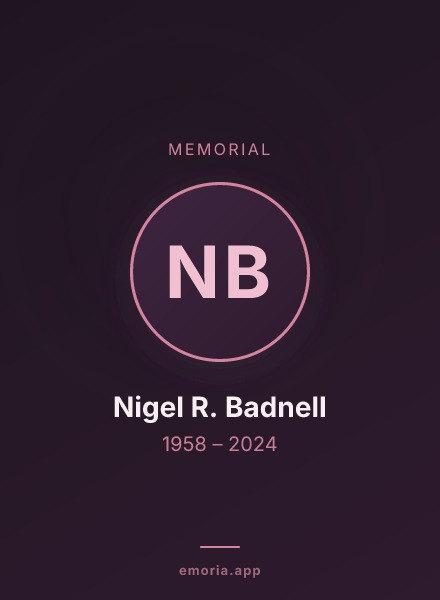 Memorial portrait of Nigel R. Badnell
