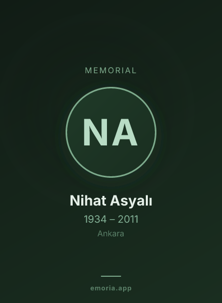 Memorial portrait of Nihat Asyalı