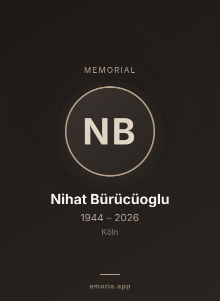 Memorial portrait of Nihat Bürücüoglu