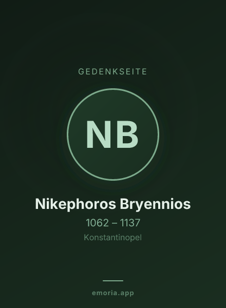 Gedenkportrait von Nikephoros Bryennios