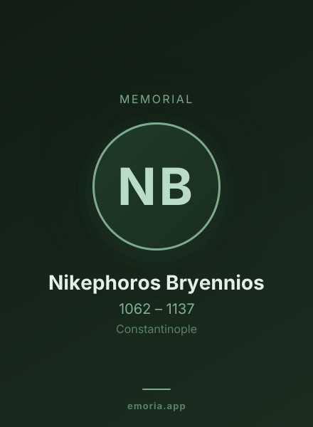 Memorial portrait of Nikephoros Bryennios