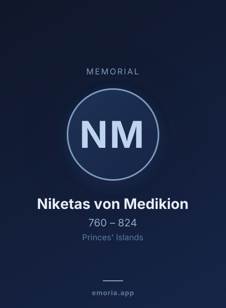 Memorial portrait of Niketas von Medikion