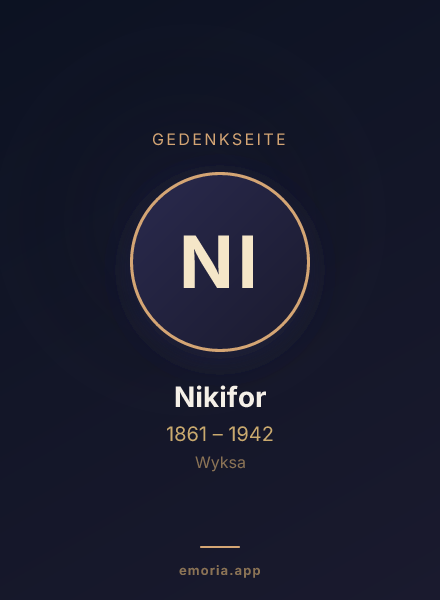 Gedenkportrait von Nikifor