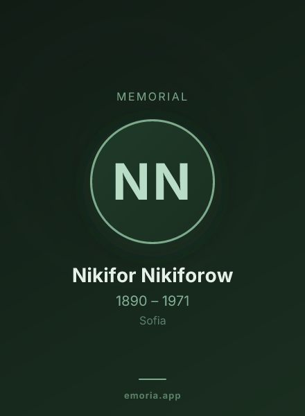 Memorial portrait of Nikifor Nikiforow