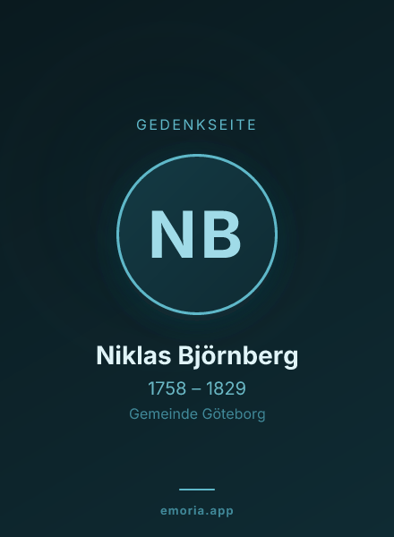 Gedenkportrait von Niklas Björnberg