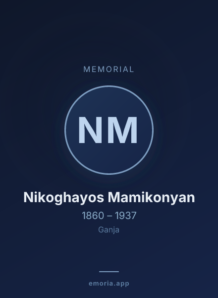 Memorial portrait of Nikoghayos Mamikonyan