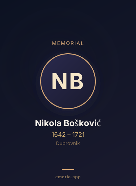 Memorial portrait of Nikola Bošković