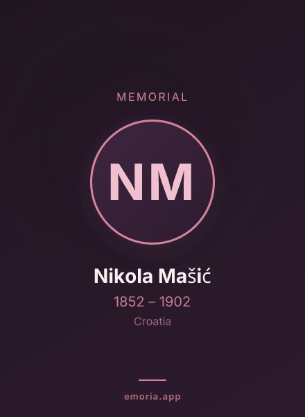 Memorial portrait of Nikola Mašić