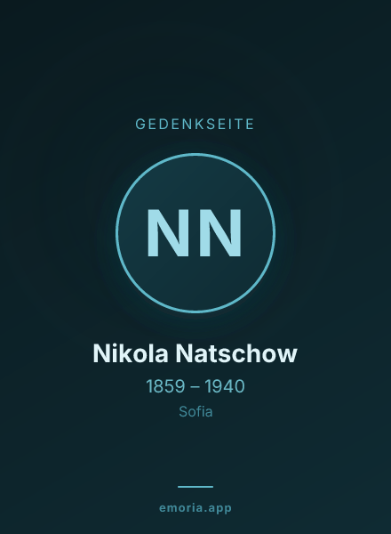 Gedenkportrait von Nikola Natschow