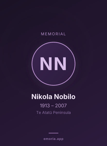 Memorial portrait of Nikola Nobilo