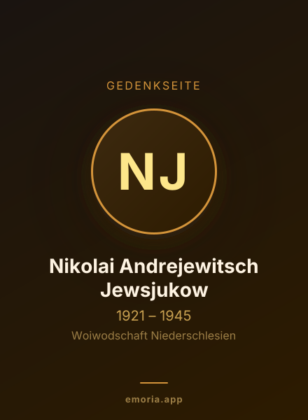 Gedenkportrait von Nikolai Andrejewitsch Jewsjukow