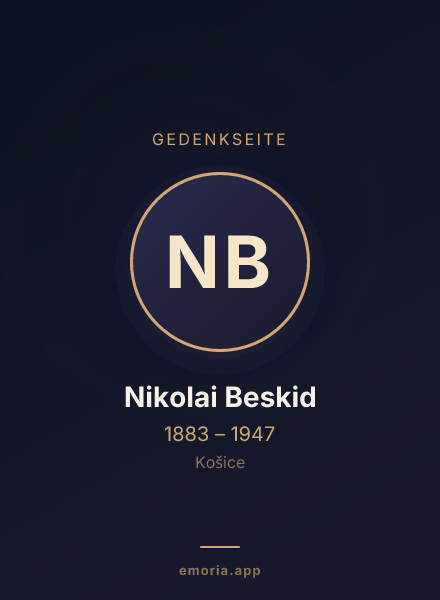 Gedenkportrait von Nikolai Beskid