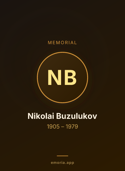 Memorial portrait of Nikolai Buzulukov