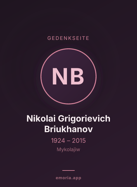 Gedenkportrait von Nikolai Grigorievich Briukhanov