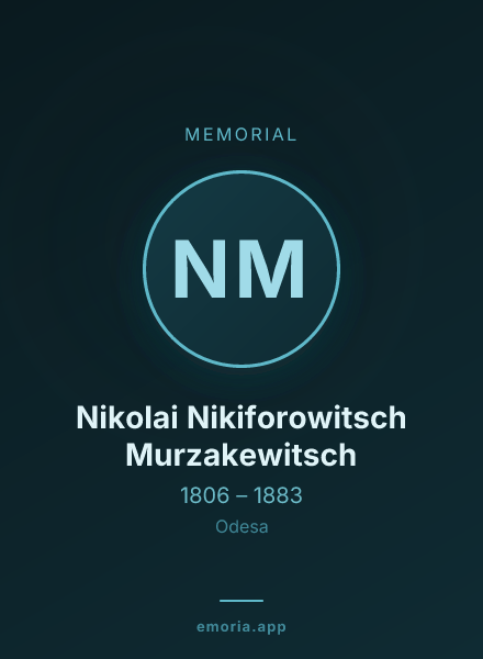 Memorial portrait of Nikolai Nikiforowitsch Murzakewitsch