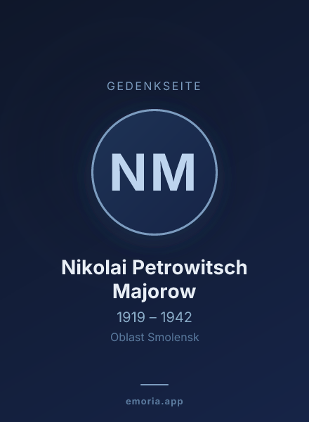 Gedenkportrait von Nikolai Petrowitsch Majorow