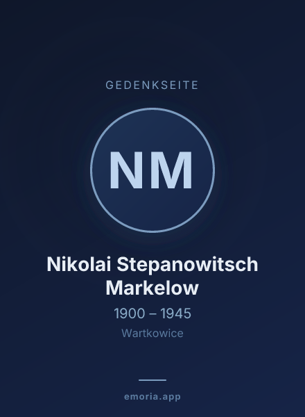 Gedenkportrait von Nikolai Stepanowitsch Markelow