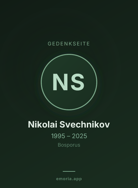 Gedenkportrait von Nikolai Svechnikov