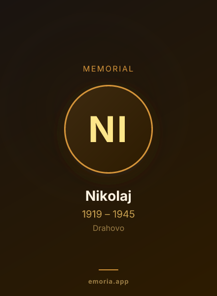Memorial portrait of Nikolaj