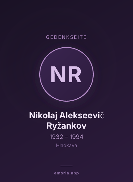Gedenkportrait von Nikolaj Alekseevič Ryžankov