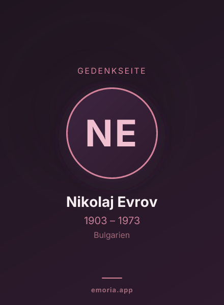 Gedenkportrait von Nikolaj Evrov