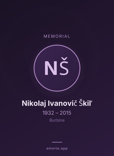 Memorial portrait of Nikolaj Ivanovič Škilʹ