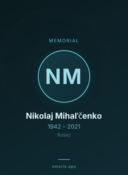 Memorial portrait of Nikolaj Mihalʹčenko