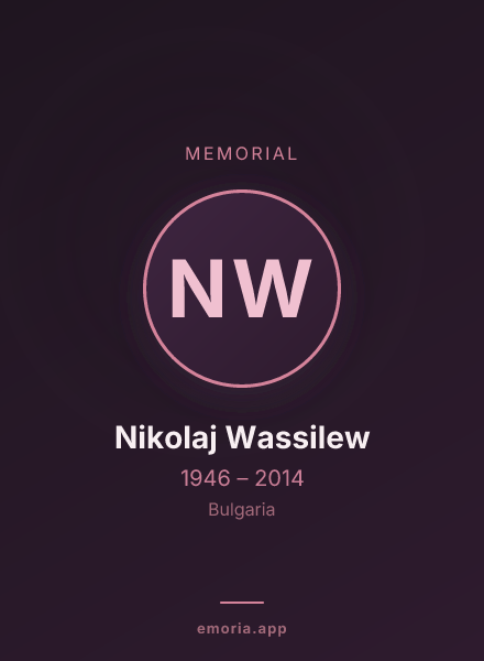 Memorial portrait of Nikolaj Wassilew
