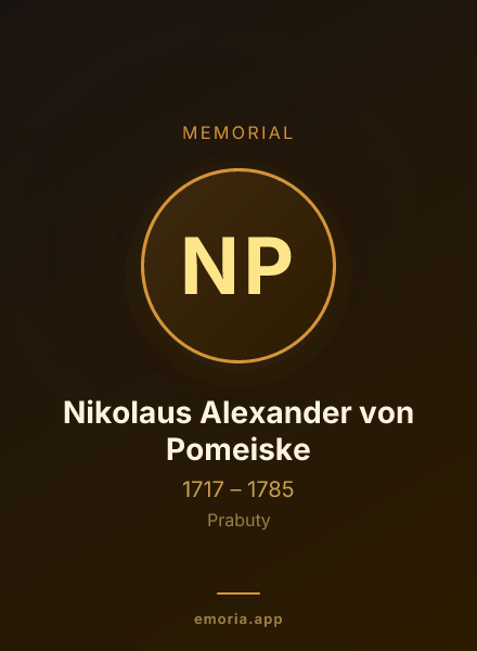 Memorial portrait of Nikolaus Alexander von Pomeiske