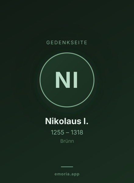 Gedenkportrait von Nikolaus I.