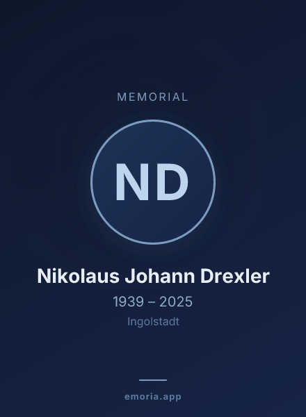 Memorial portrait of Nikolaus Johann Drexler