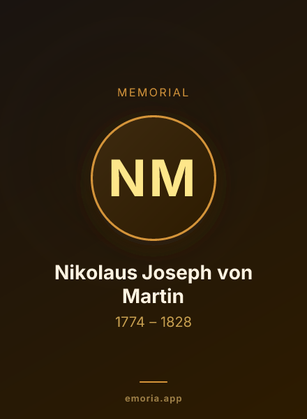 Memorial portrait of Nikolaus Joseph von Martin
