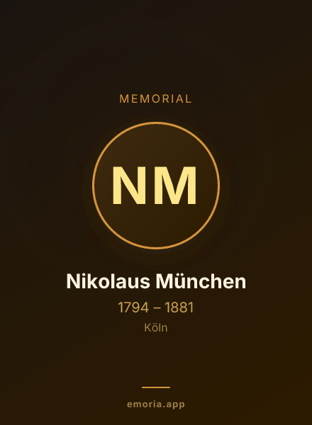 Memorial portrait of Nikolaus München