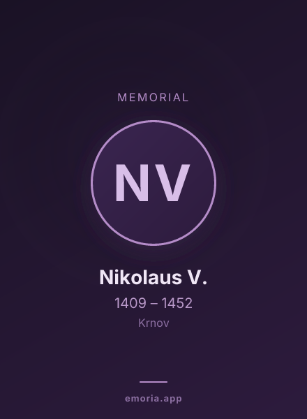 Memorial portrait of Nikolaus V.