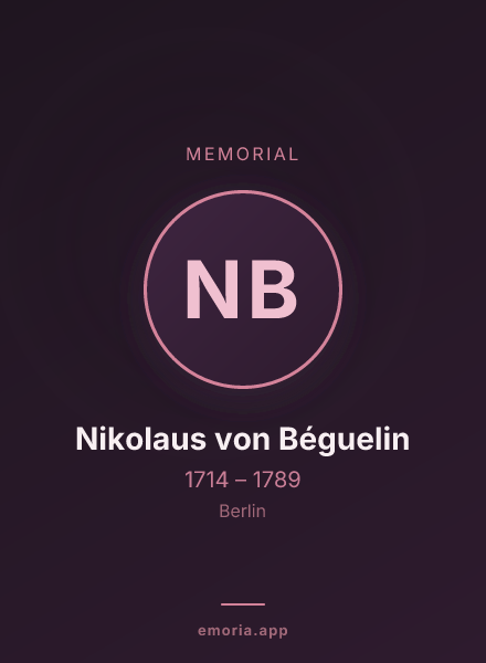 Memorial portrait of Nikolaus von Béguelin
