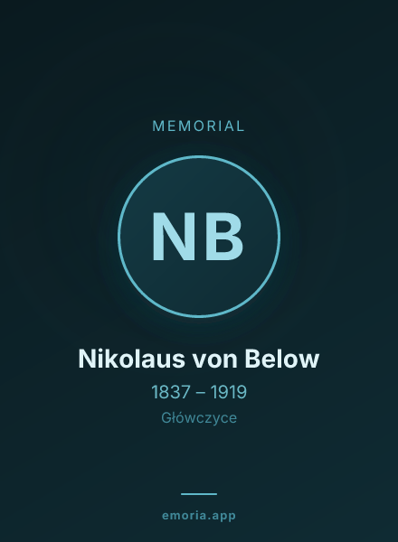 Memorial portrait of Nikolaus von Below