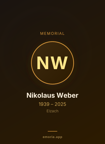 Memorial portrait of Nikolaus Weber