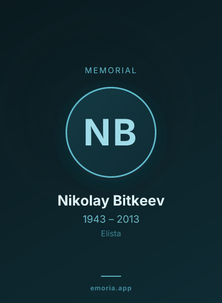 Memorial portrait of Nikolay Bitkeev