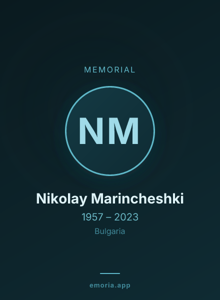 Memorial portrait of Nikolay Marincheshki