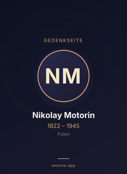 Gedenkportrait von Nikolay Motorin