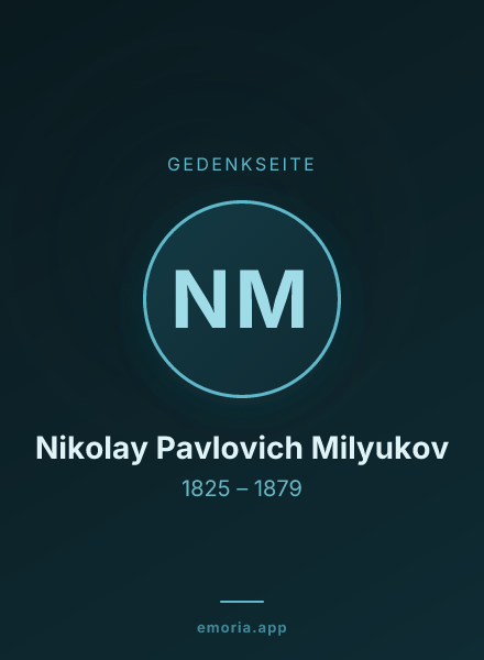 Gedenkportrait von Nikolay Pavlovich Milyukov
